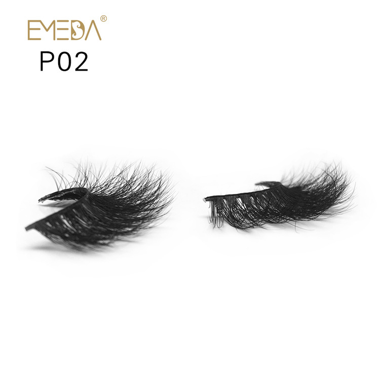 3D Real Mink Fur Eyelashes,100% Handmade Strips Mink Eyelash YH002